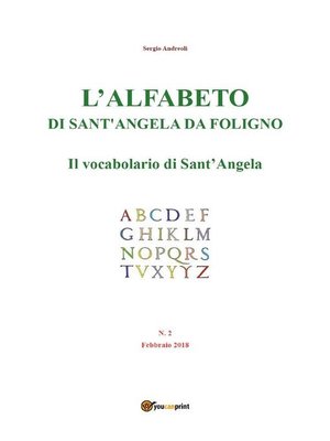 cover image of L'alfabeto di Sant'Angela da Foligno--Num. 2--Il vocabolario di Sant'Angela
